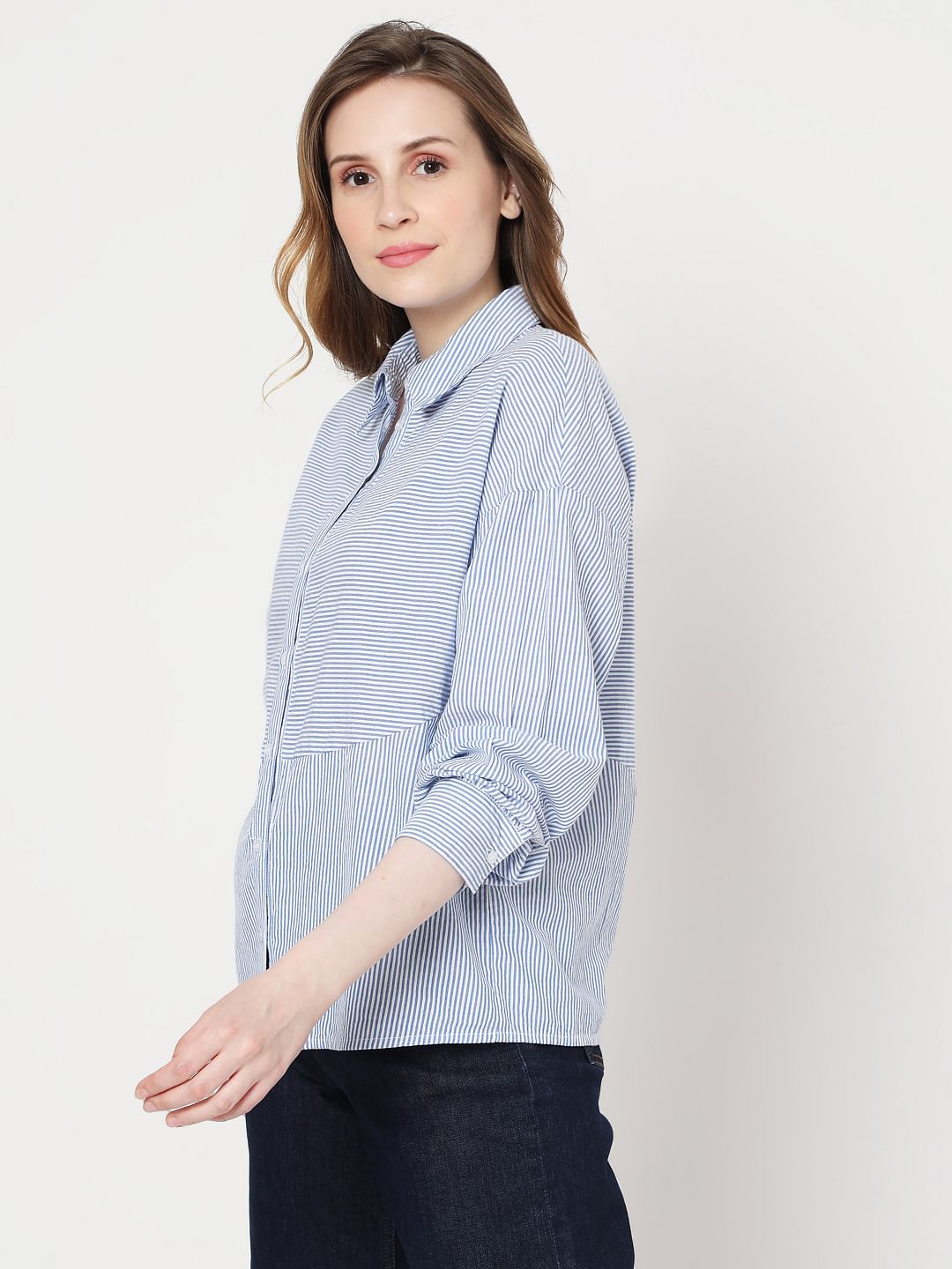 Light Blue Striped Shirt