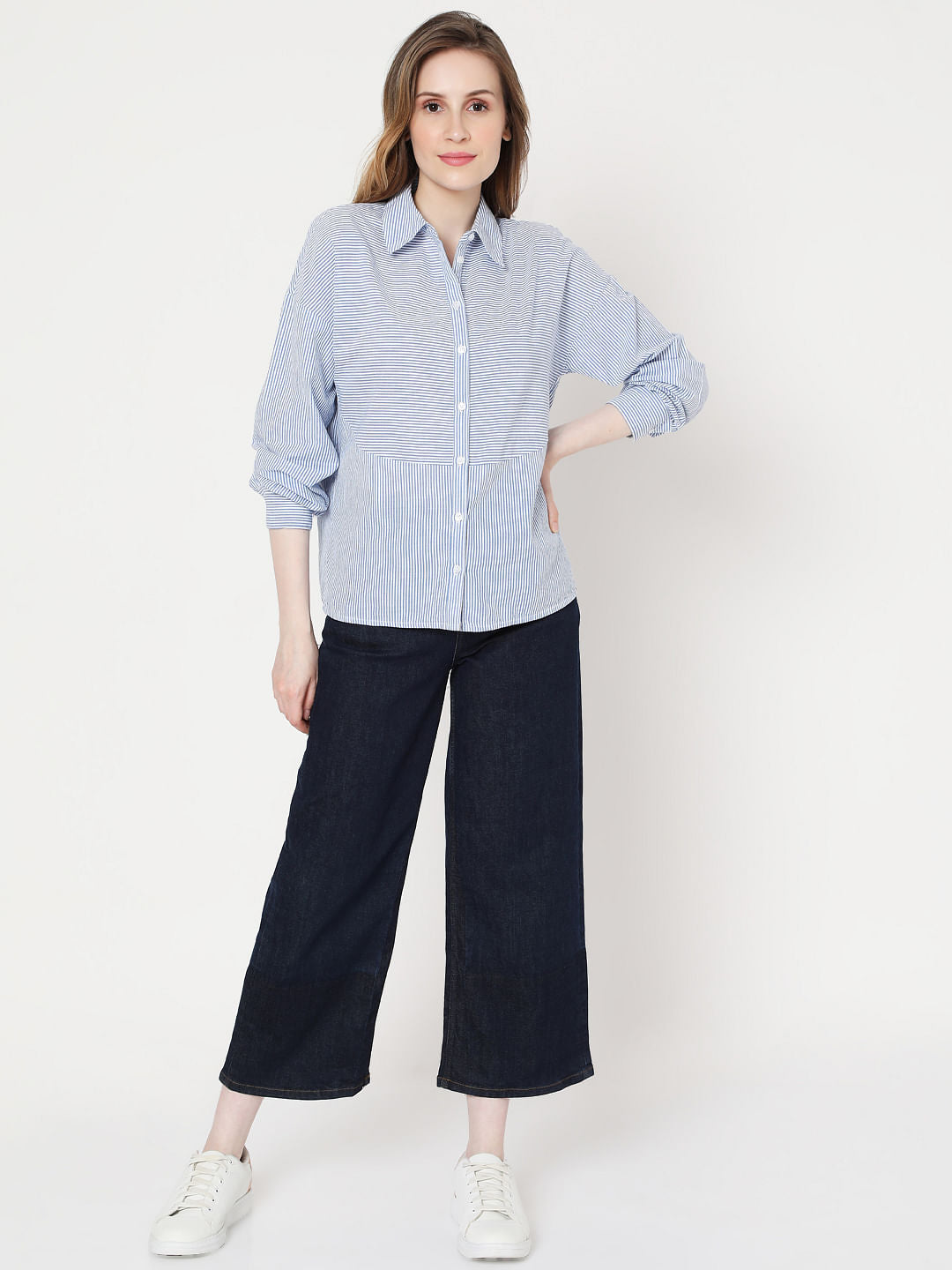 Light Blue Striped Shirt
