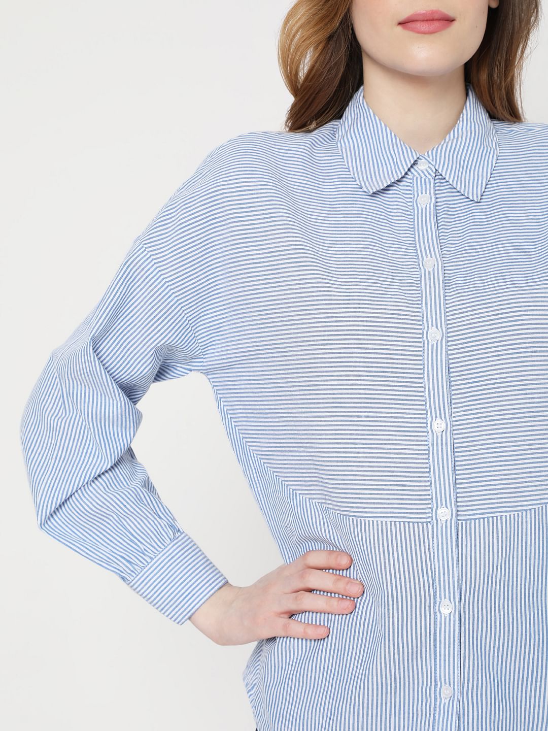 Light Blue Striped Shirt