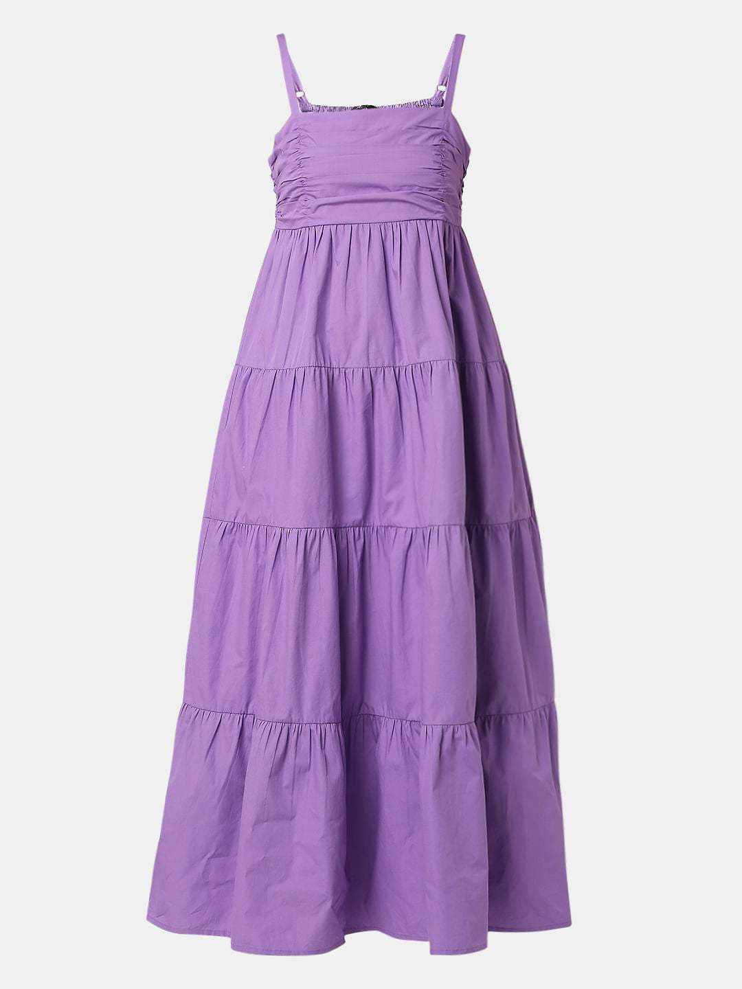 Purple Tiered Maxi Dress