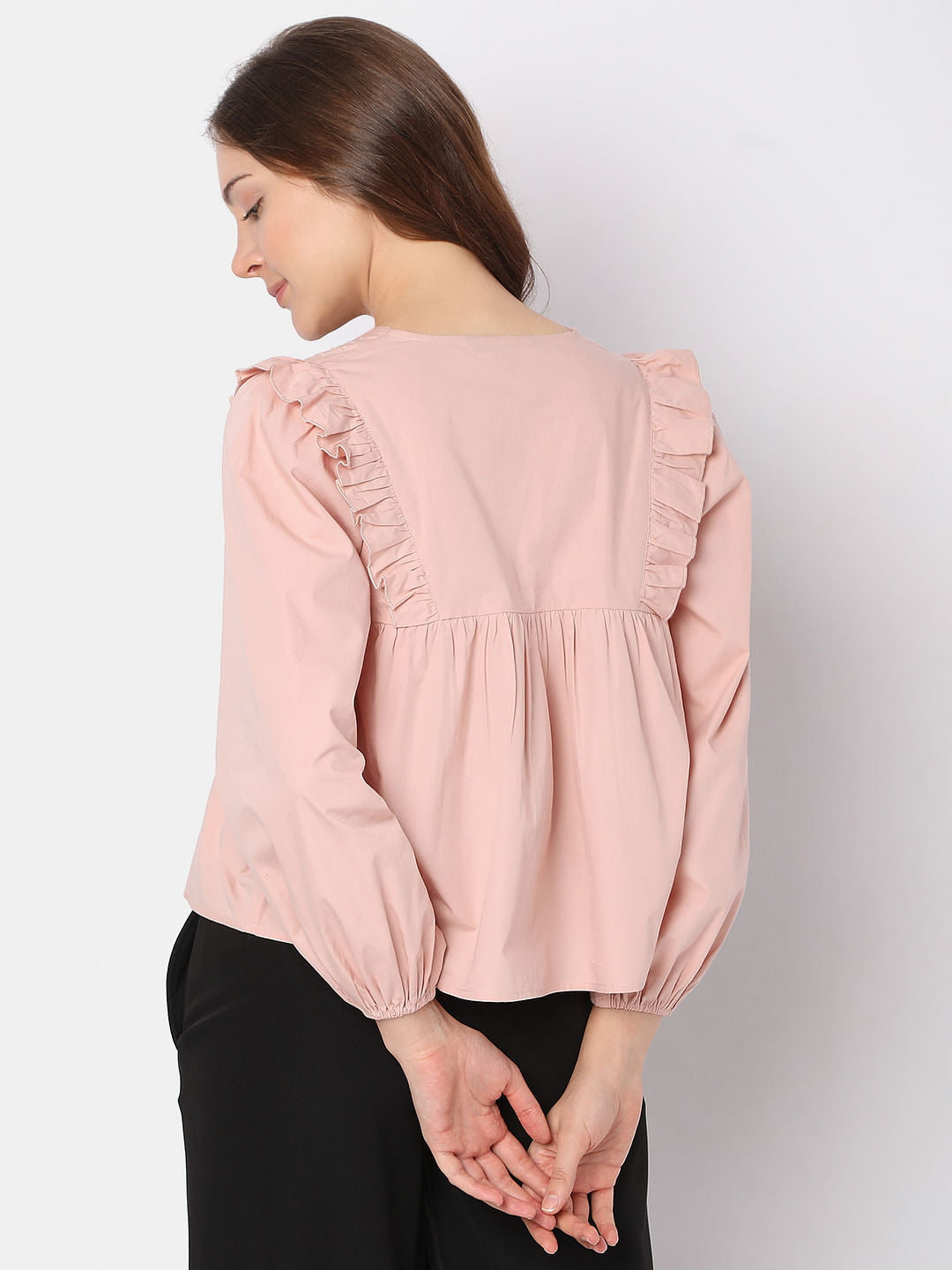 Pink Textured Top