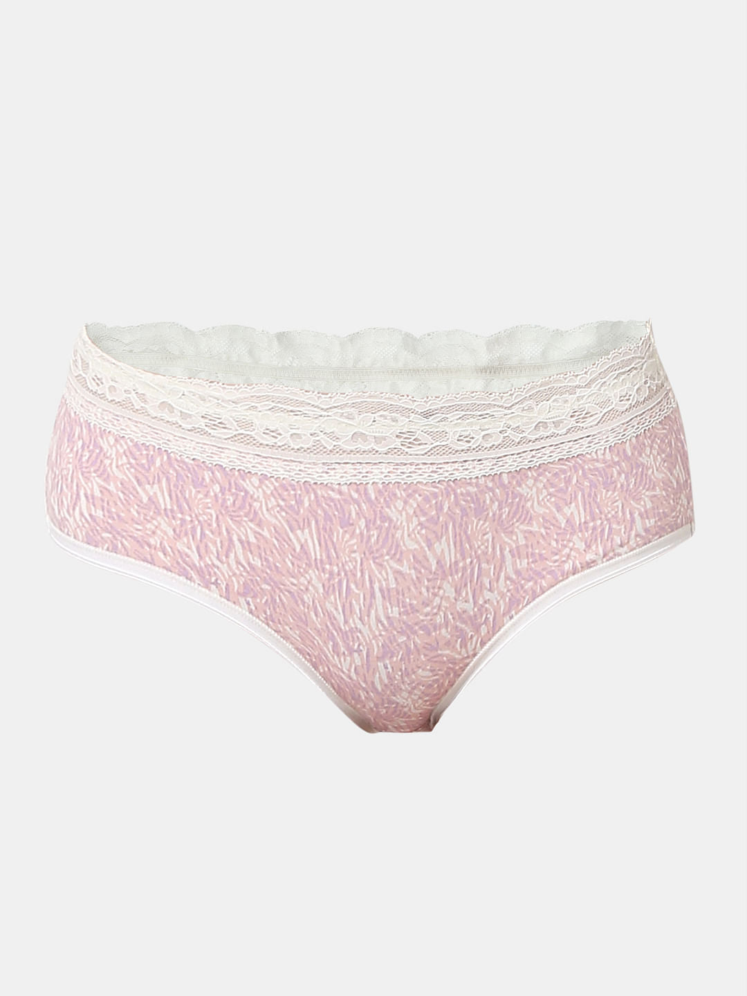 Intimates Pack Of 3 Lace Trim Midi Briefs