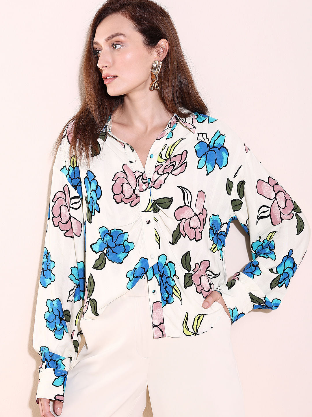 Off-White Floral Shirt