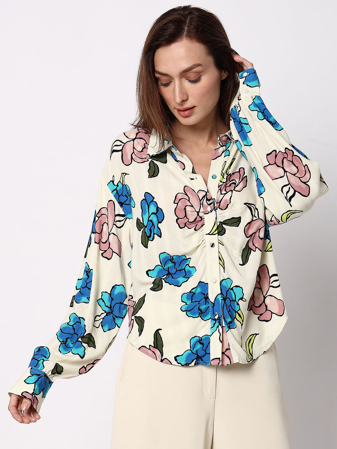Off-White Floral Shirt
