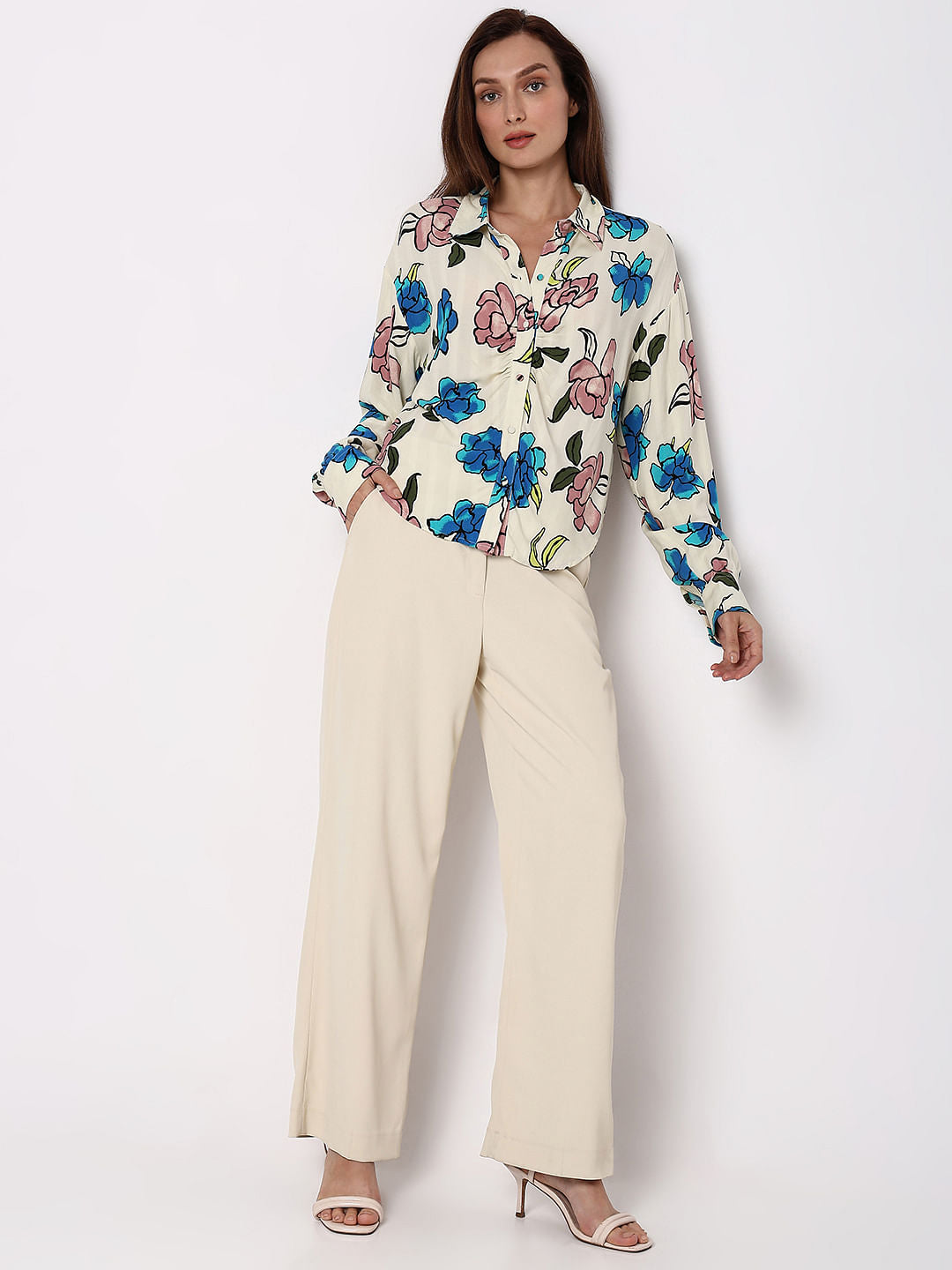 Off-White Floral Shirt