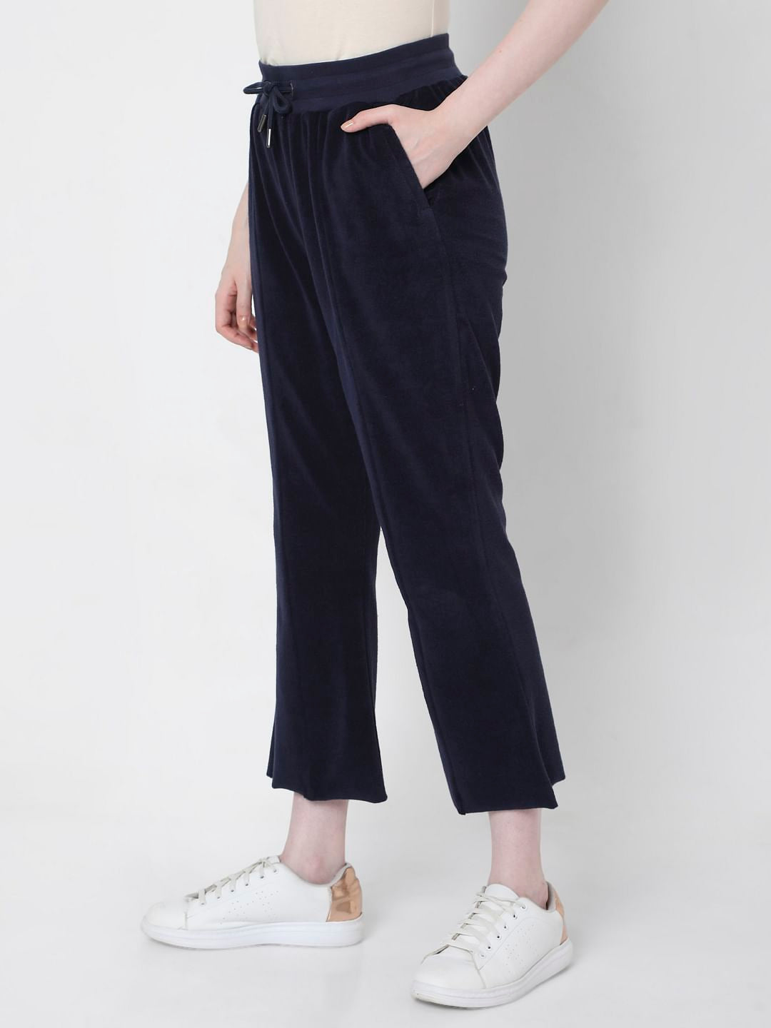 Blue Bootcut Sweatpants