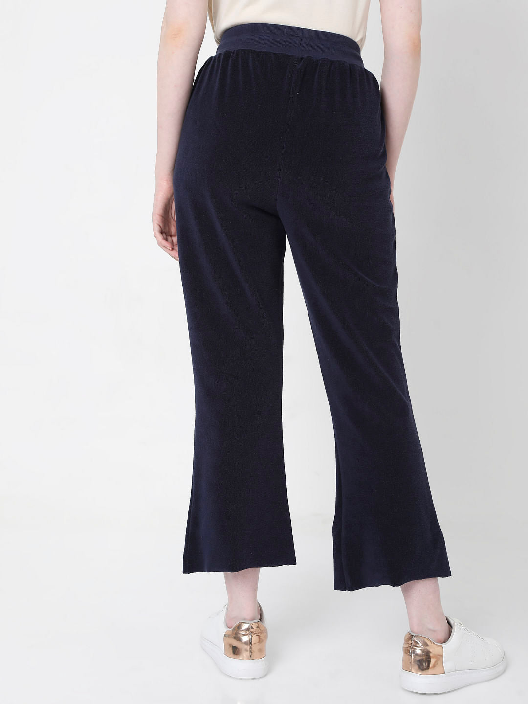 Blue Bootcut Sweatpants