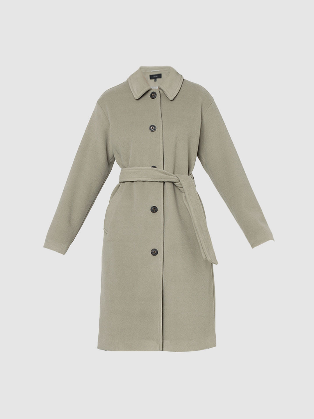 Grey Long Duster Coat