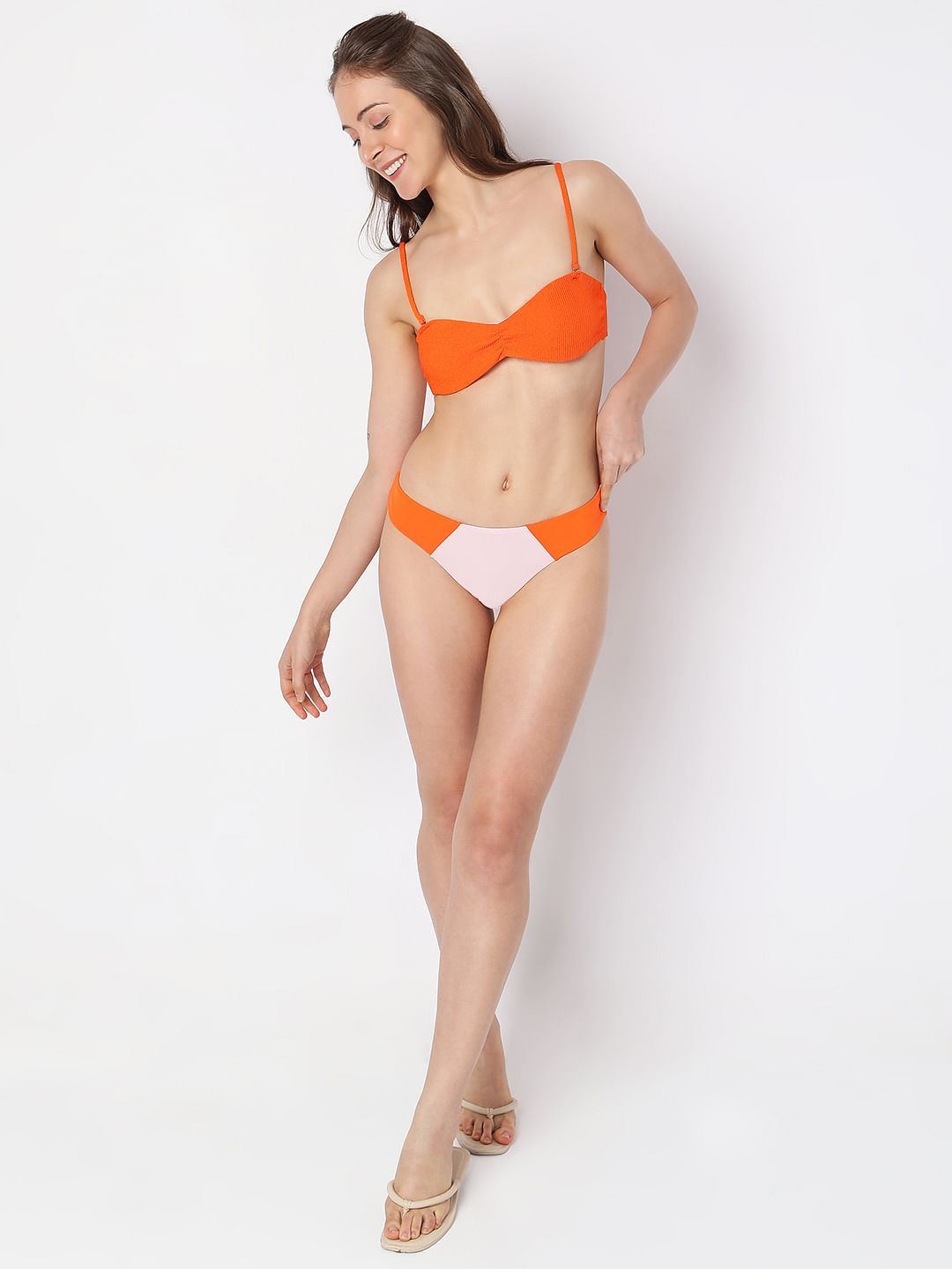 Orange Bikini Bra