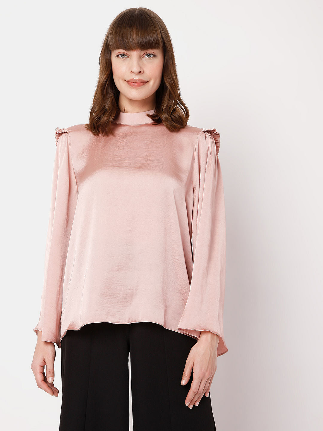 Pink Satin Top