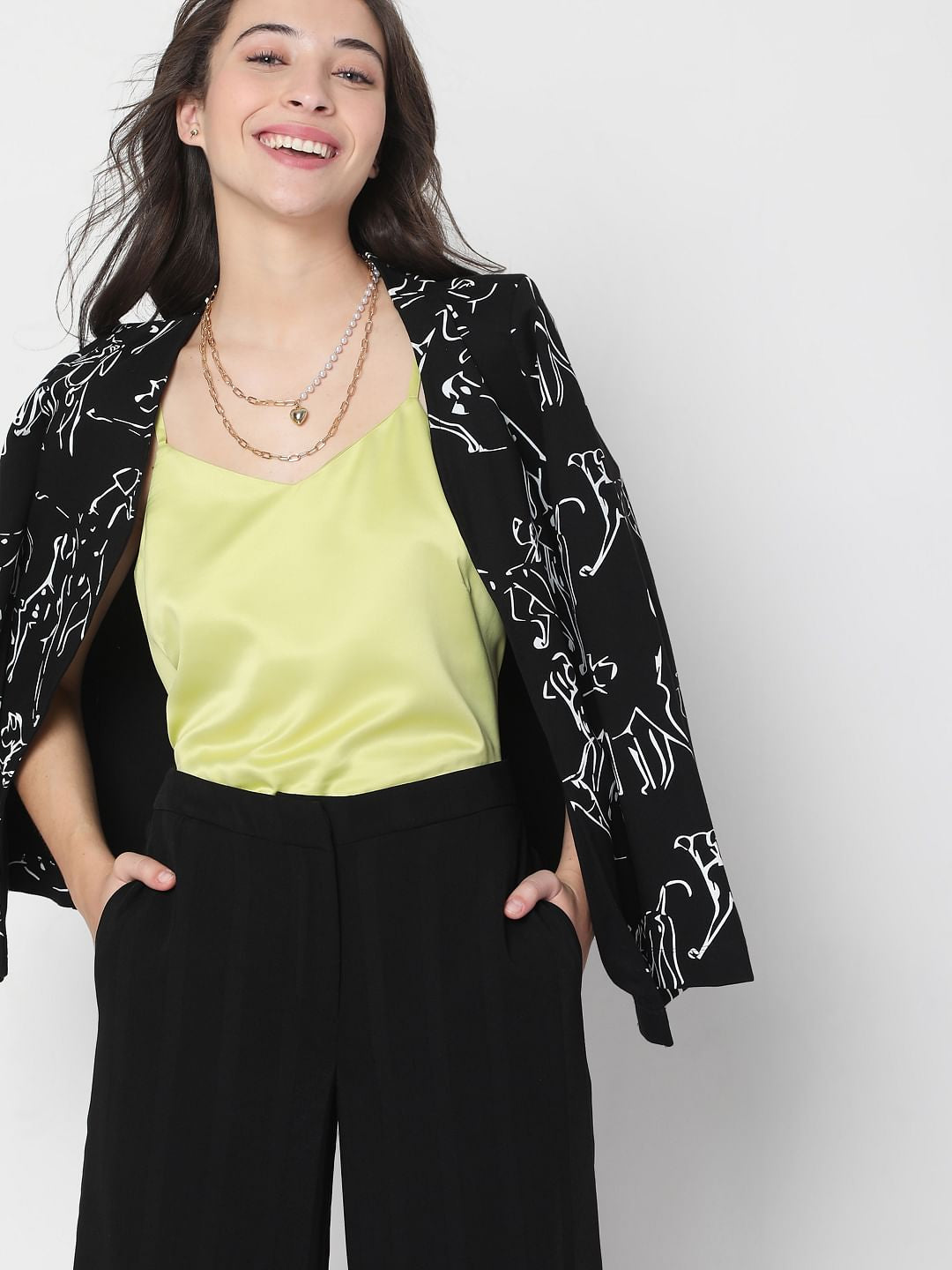 Green Strappy Co-Ord Set Top