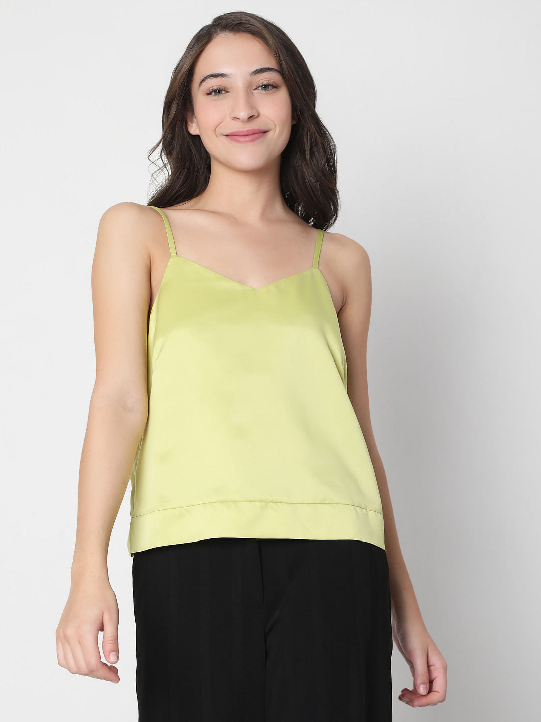 Green Strappy Co-Ord Set Top