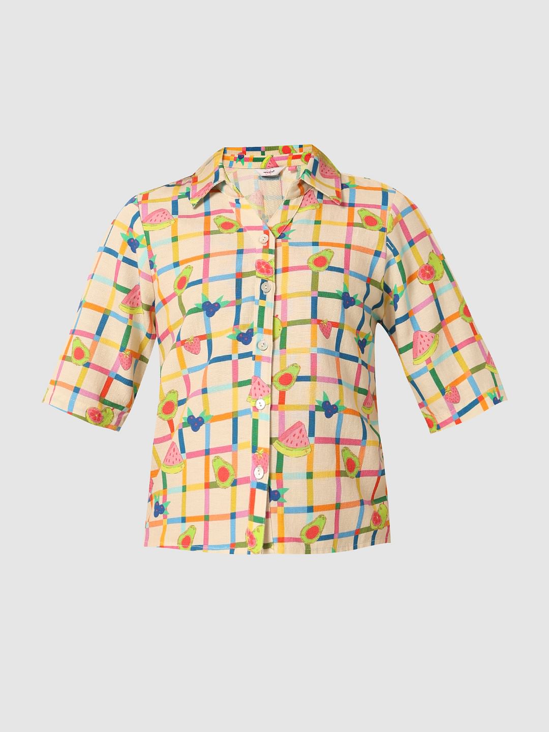 Multi-Colour Check Co-Ord Set Shirt