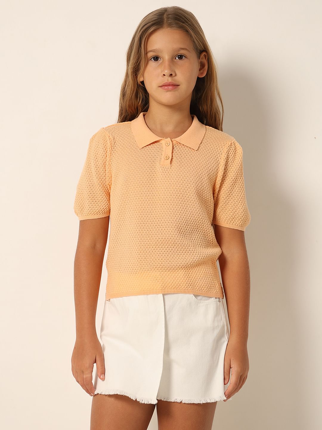 Peach Polo T-Shirt