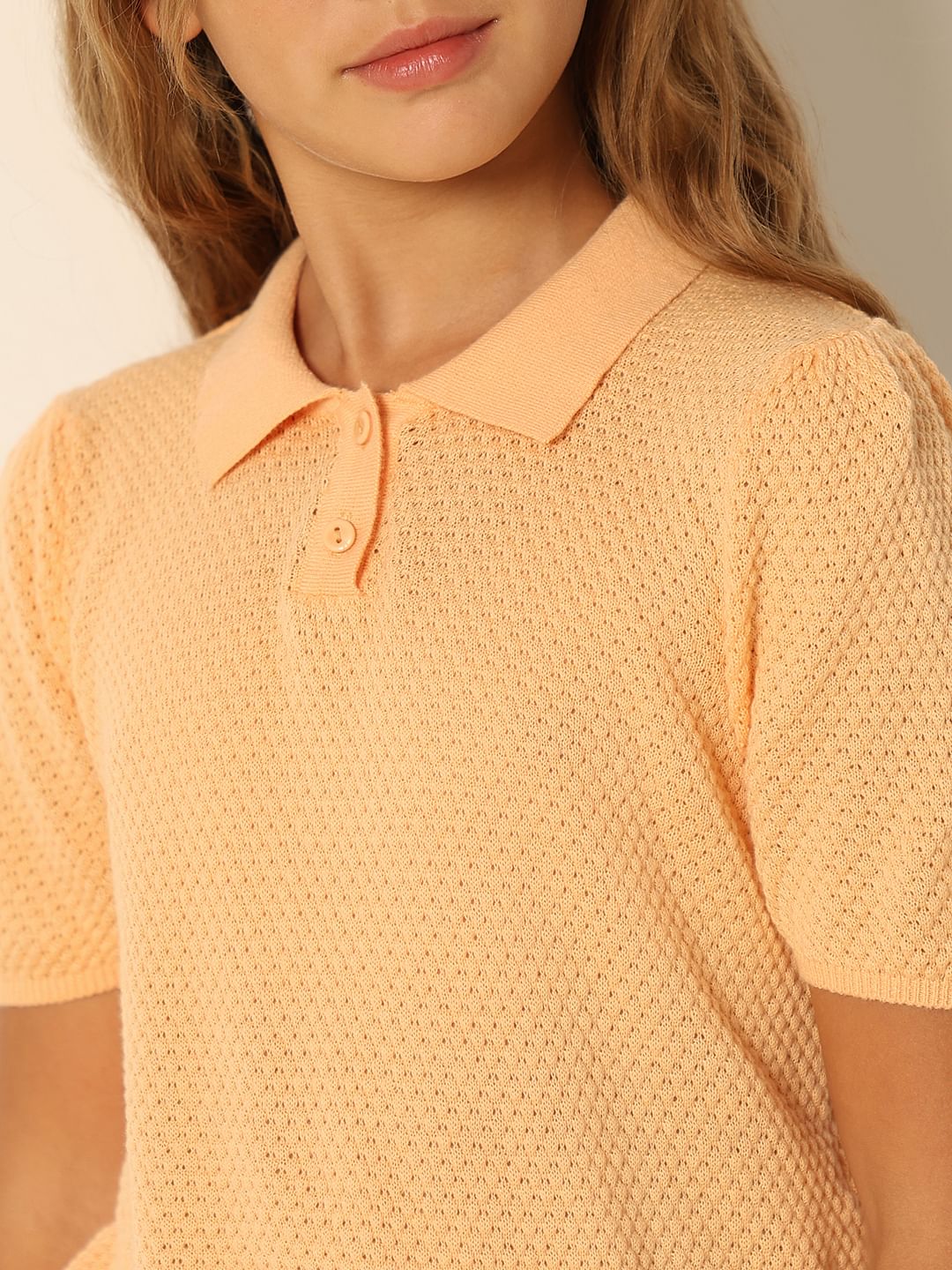 Peach Polo T-Shirt