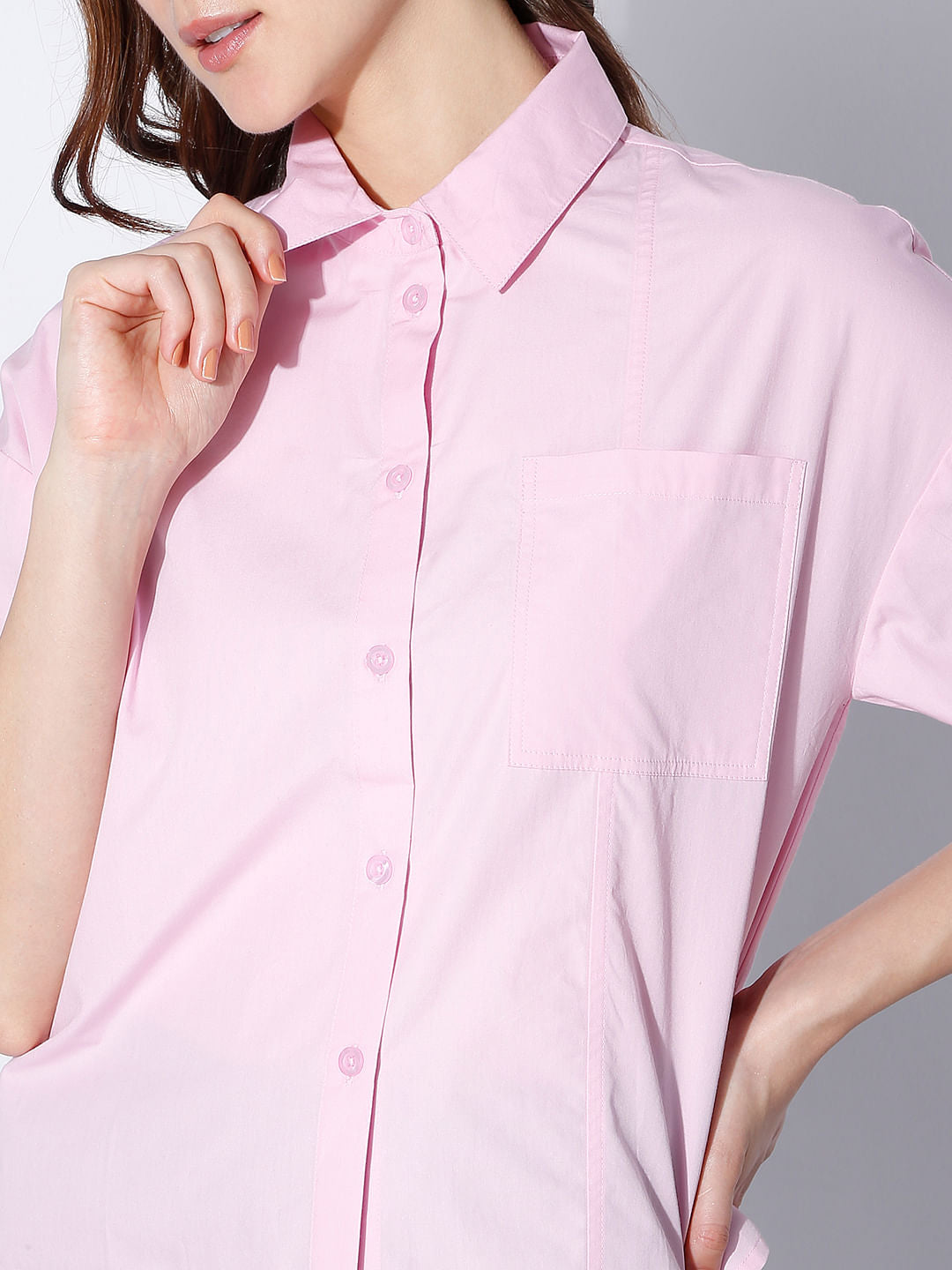 Lilac Boxy Fit Shirt