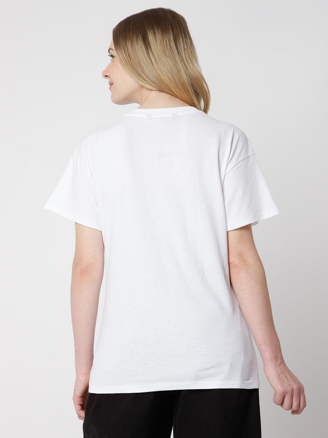 White Graphic Print T-Shirt