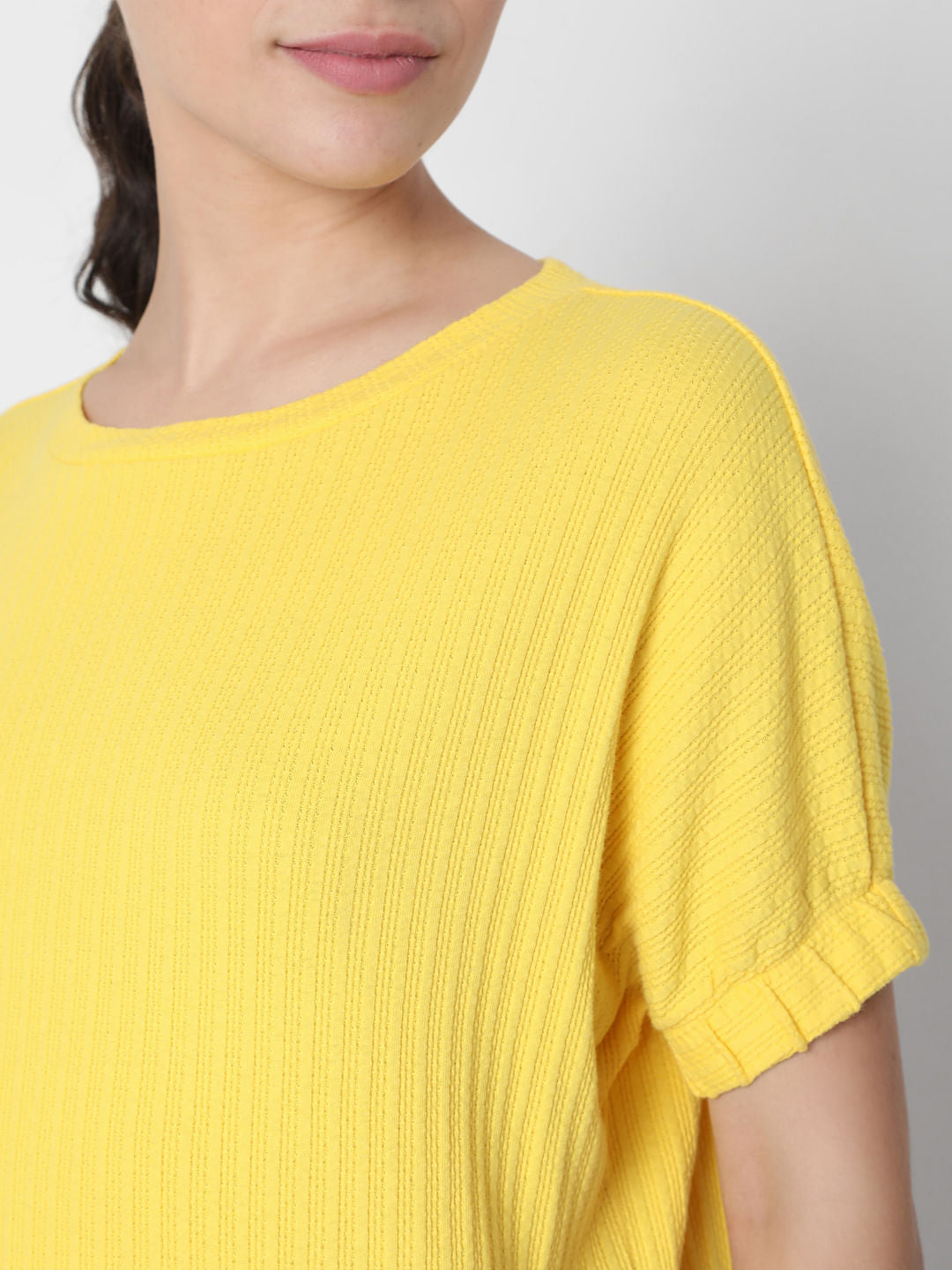 Yellow Textured Top