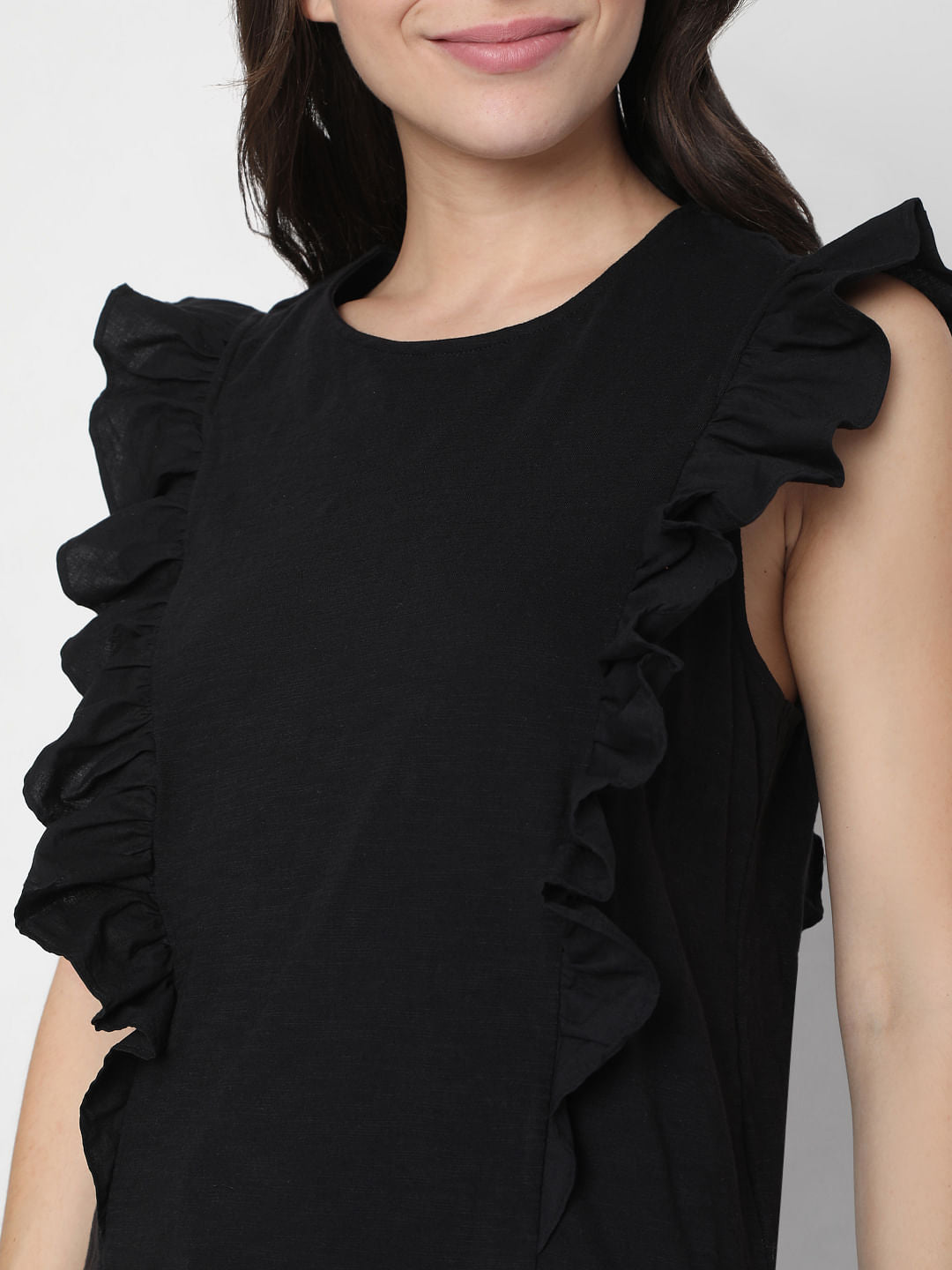 Black Frill Top