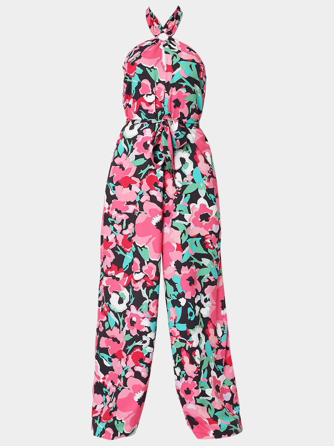 Pink Floral Jumpsuit