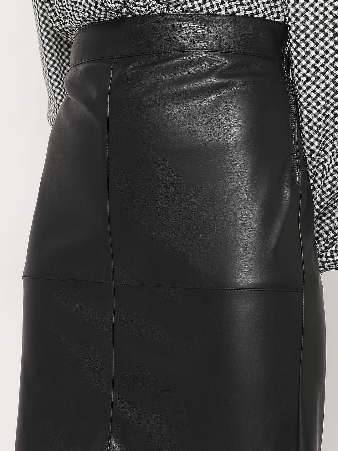 Black High Rise Pencil Skirt