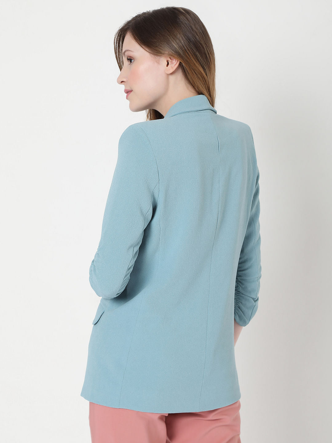 Blue Shawl Collar Co-Ord Set Blazer