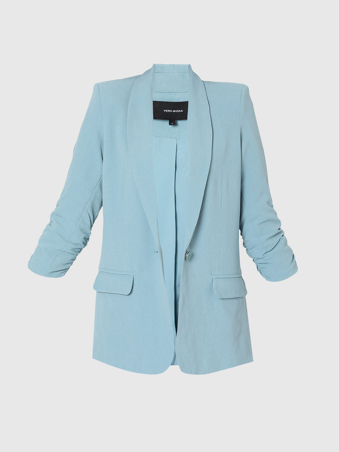 Blue Shawl Collar Co-Ord Set Blazer