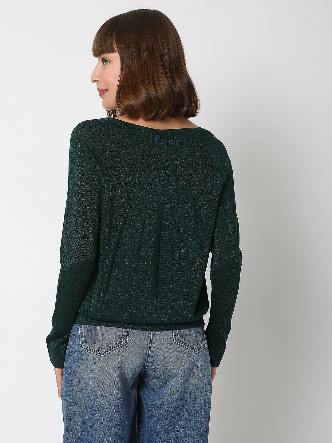 Dark Green Knit Top