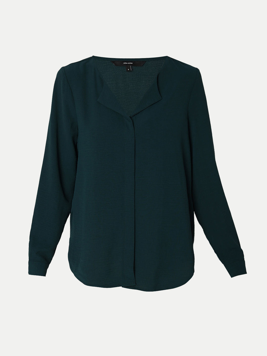 Dark Green Solid Shirt