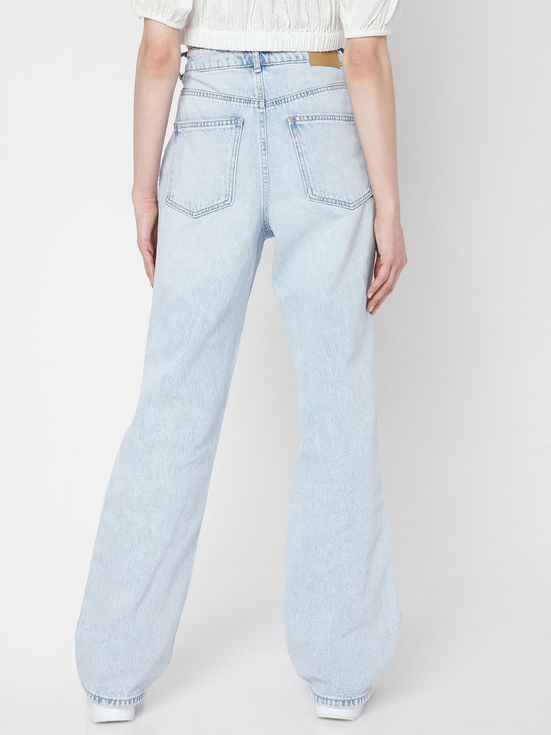 Light Blue Ripped Loose Fit Jeans