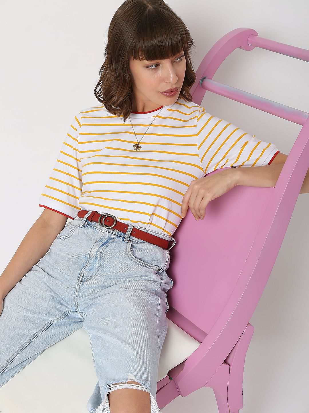 Yellow Striped T-Shirt