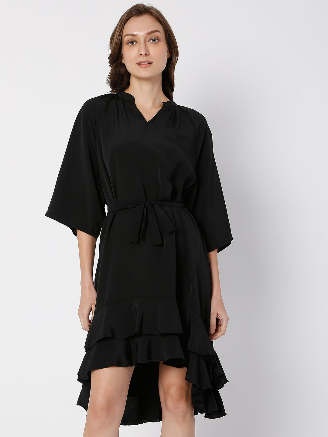 Black Asymmetric Dress