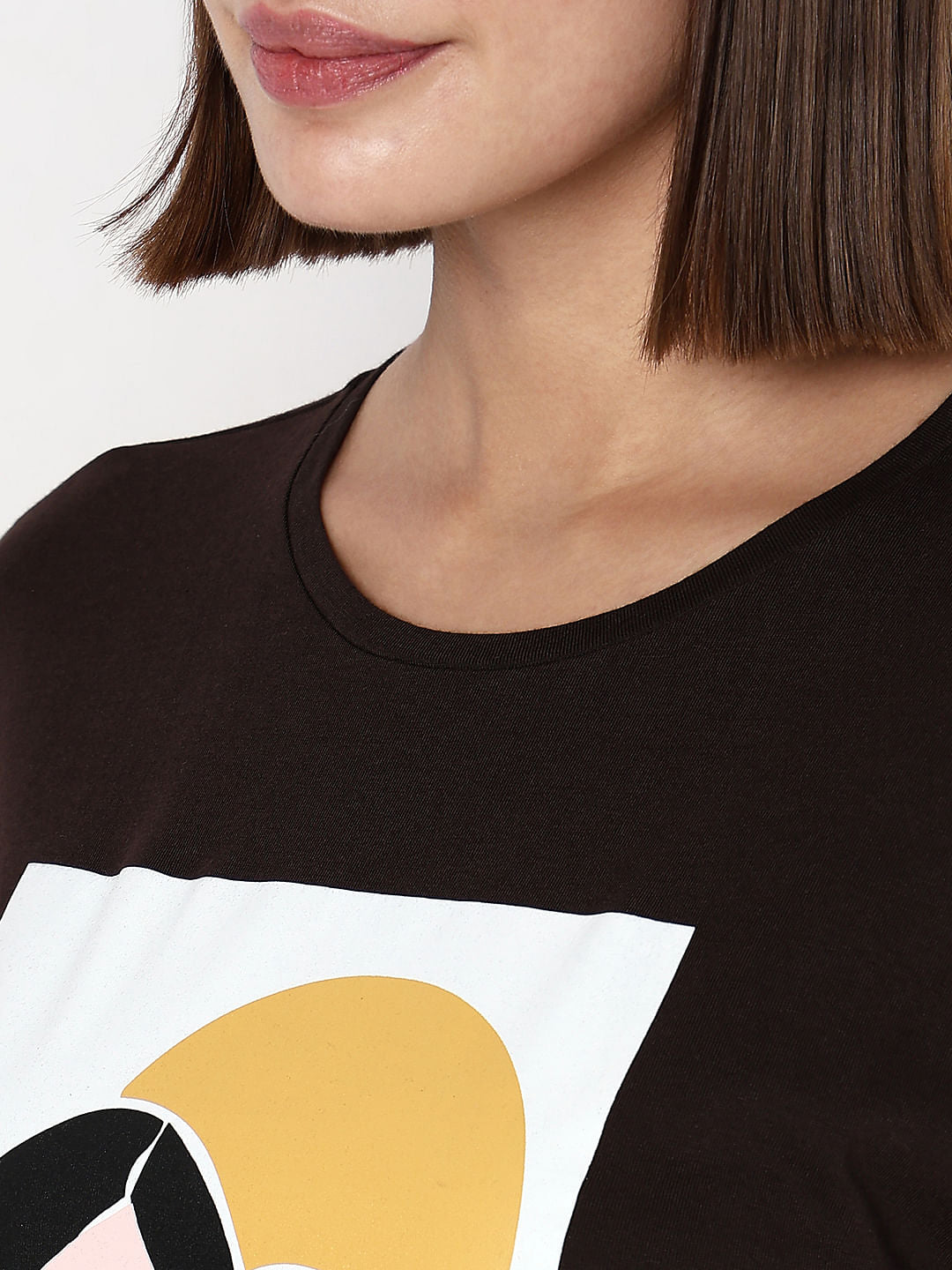 Black Graphic Print T-Shirt