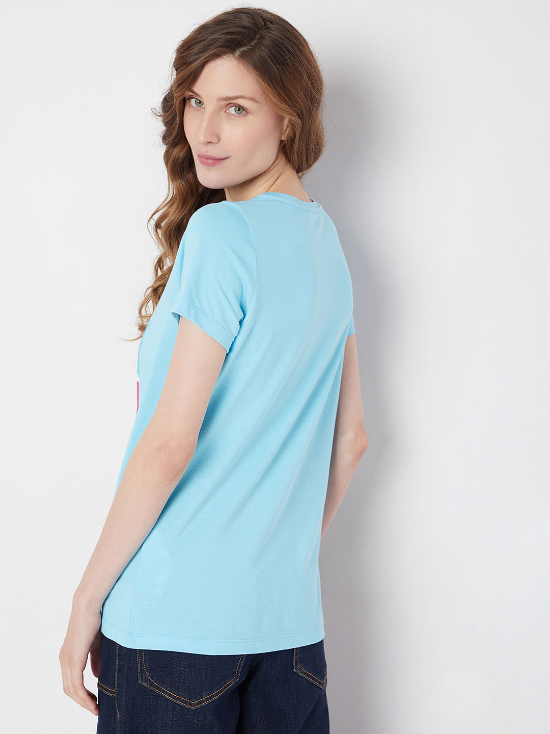 Blue Graphic Print T-Shirt