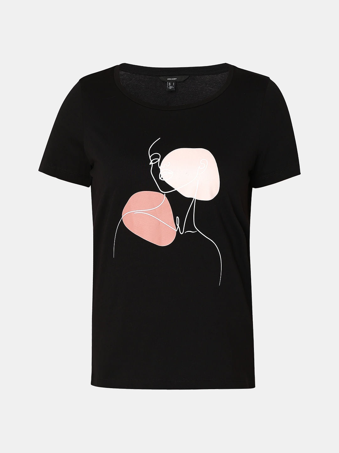 Black Graphic Print T-Shirt