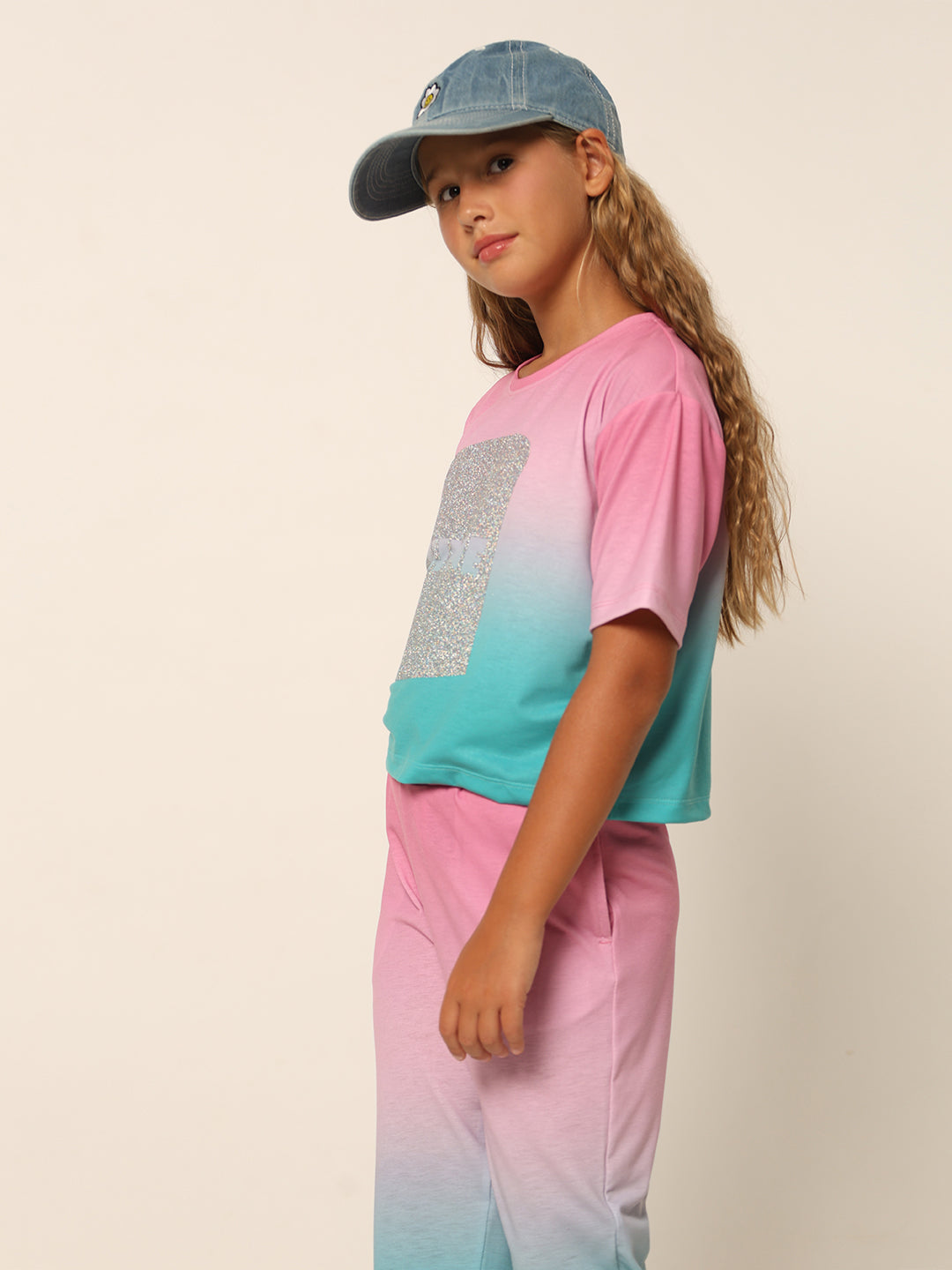 GIRLS Pink Printed T-shirt