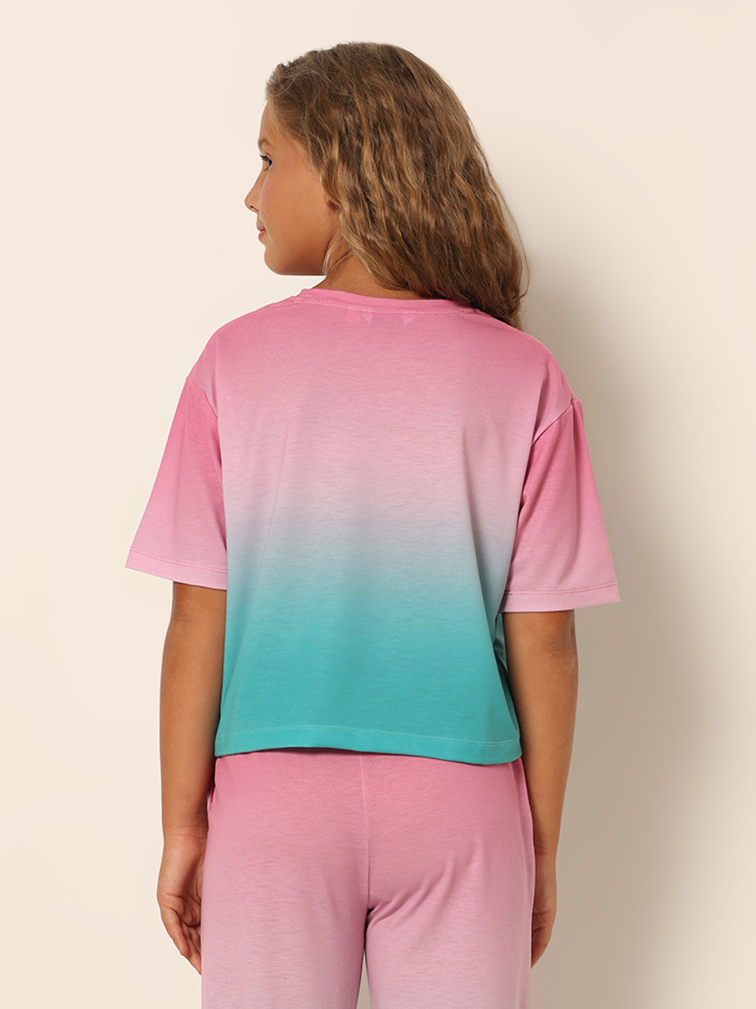 GIRLS Pink Printed T-shirt