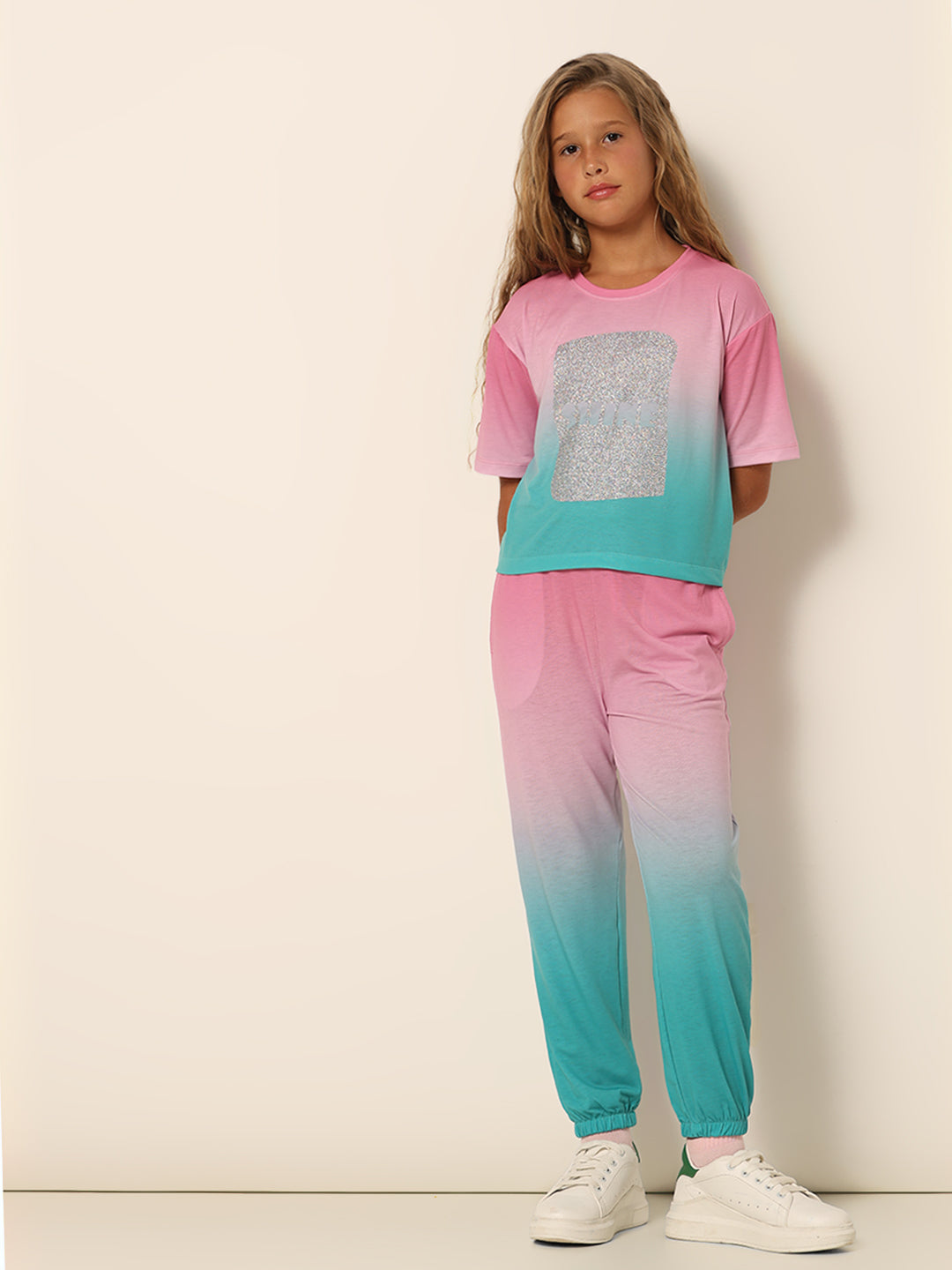 GIRLS Pink Printed T-shirt