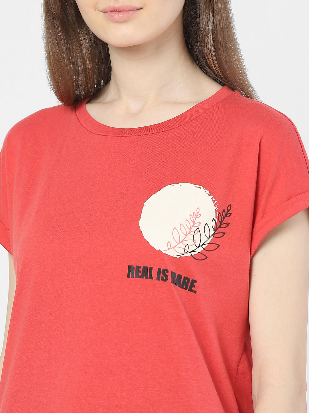 Red Graphic Print T-Shirt