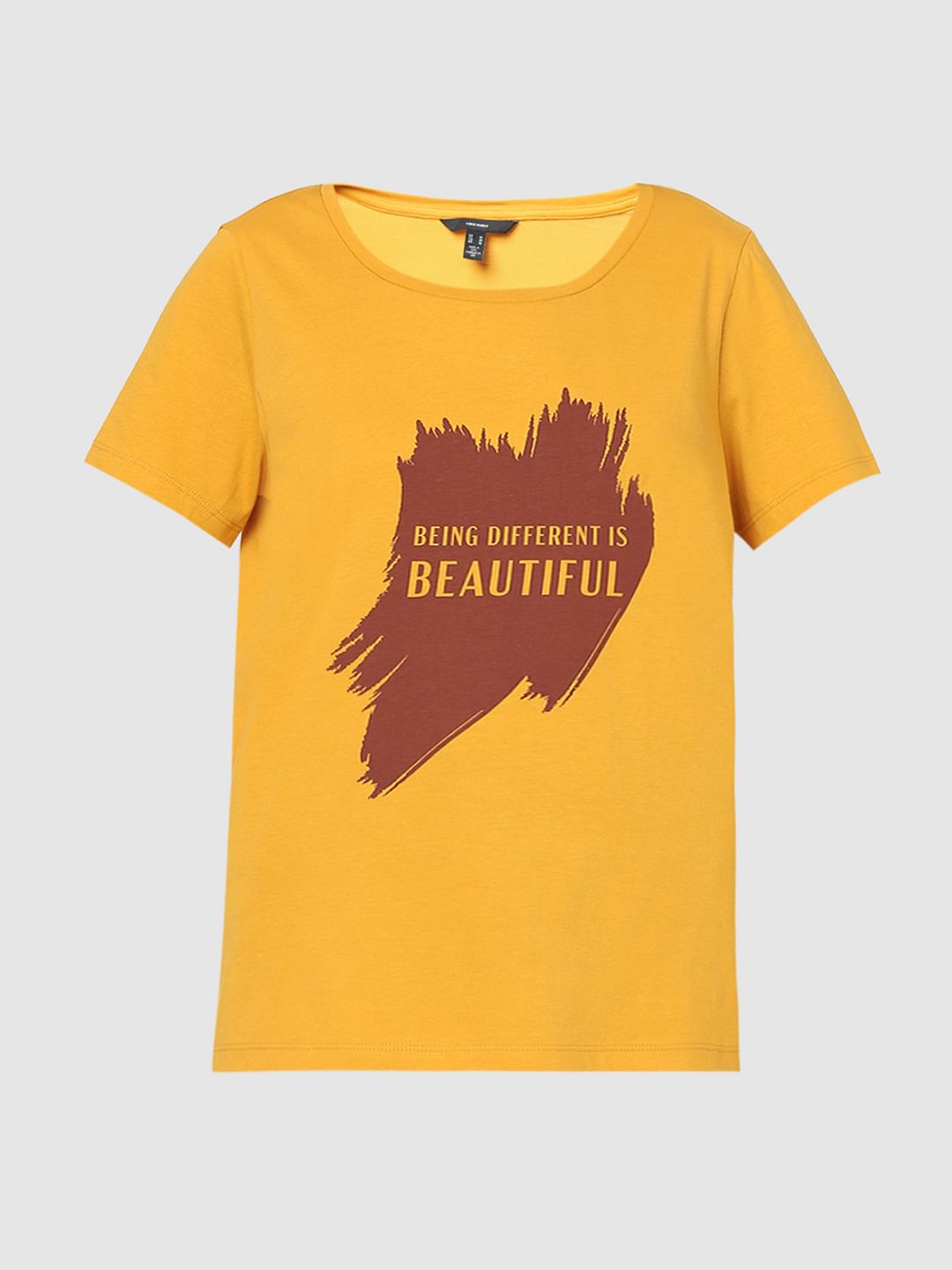Yellow Graphic Print T-Shirt