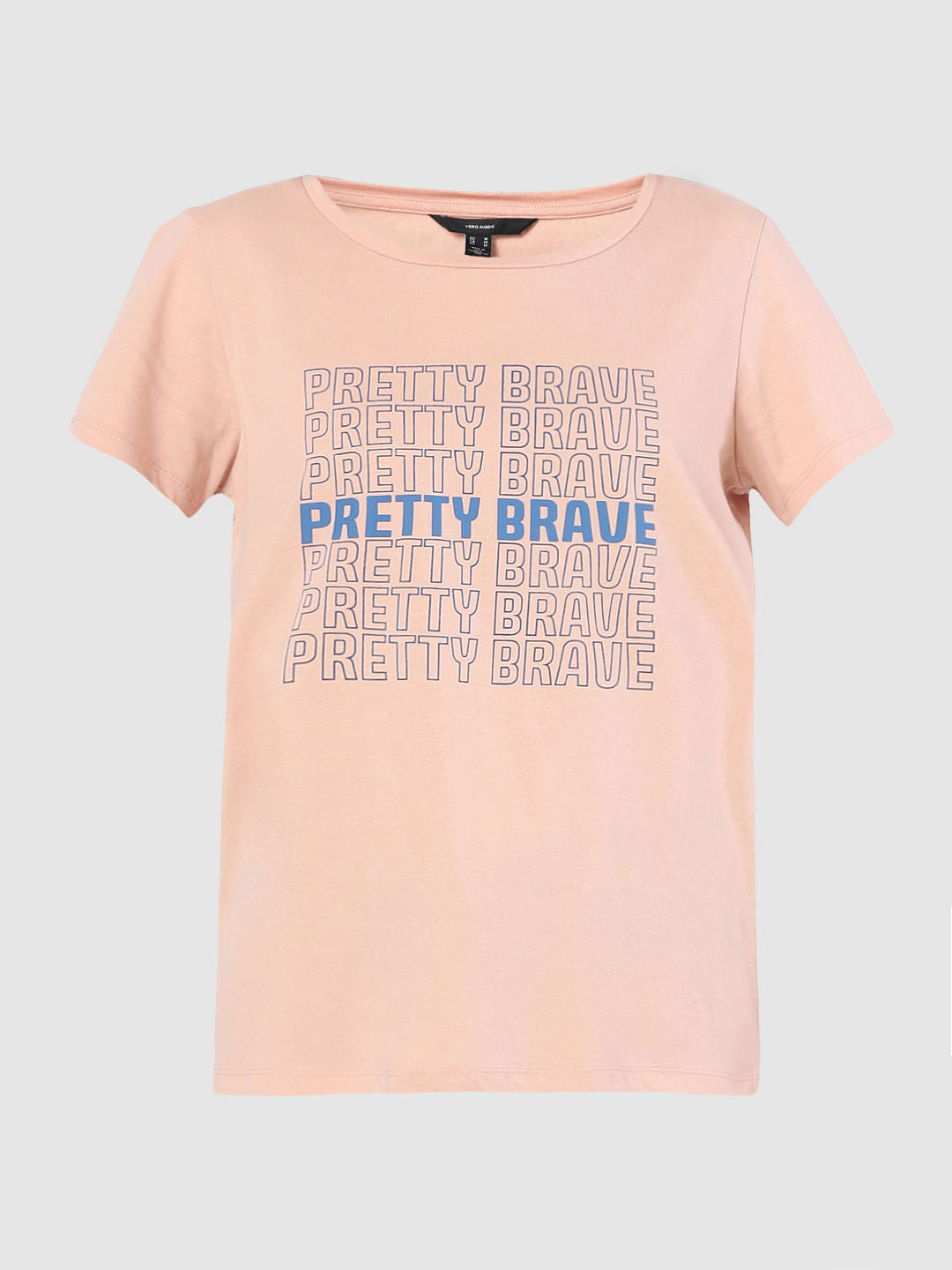 Pink Typographic Print T-Shirt