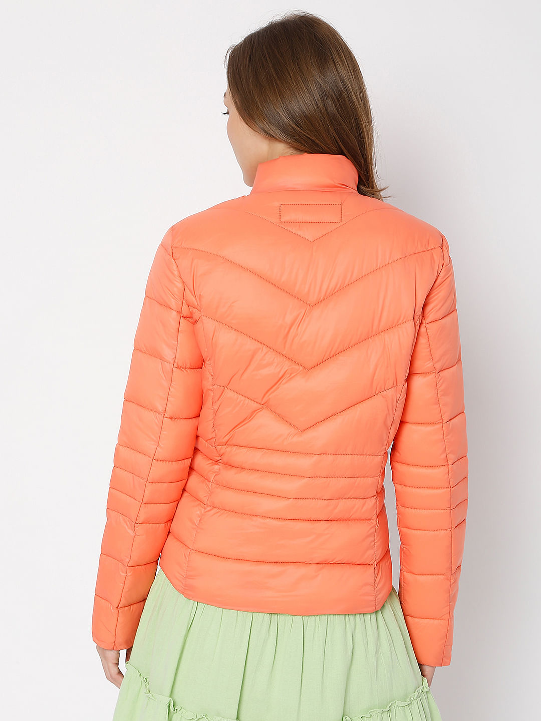 Orange Puffer Jacket