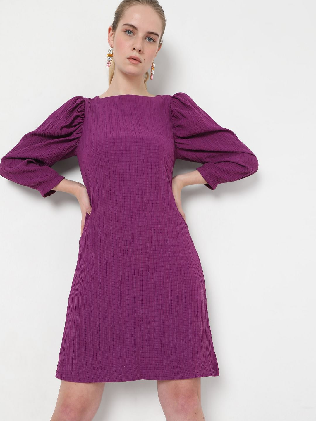 Purple Shift Dress