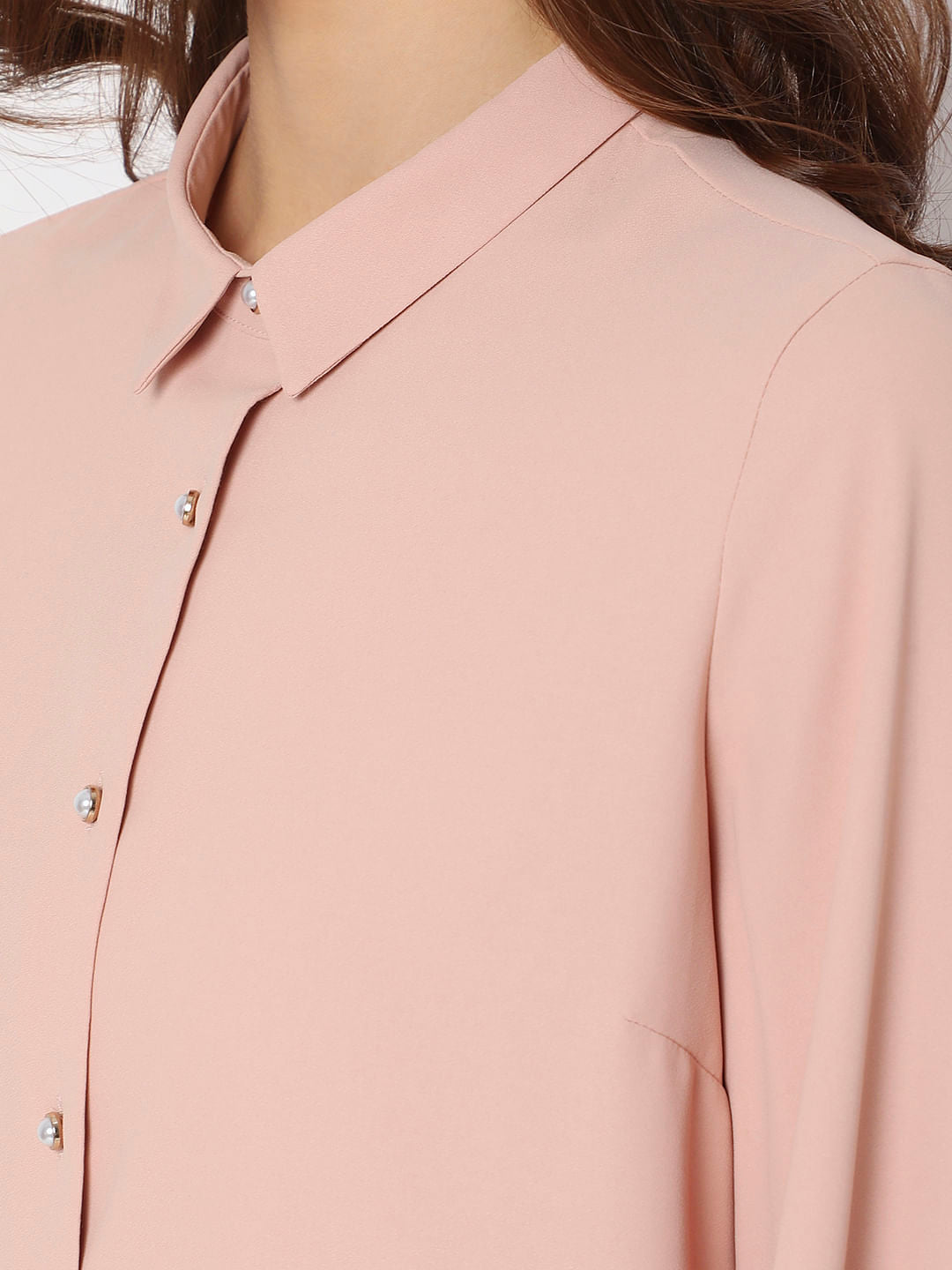 Pink Tailored Co-Ord Set Shirt