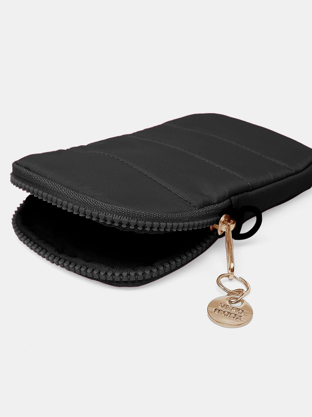 Black Textured Sling Bag