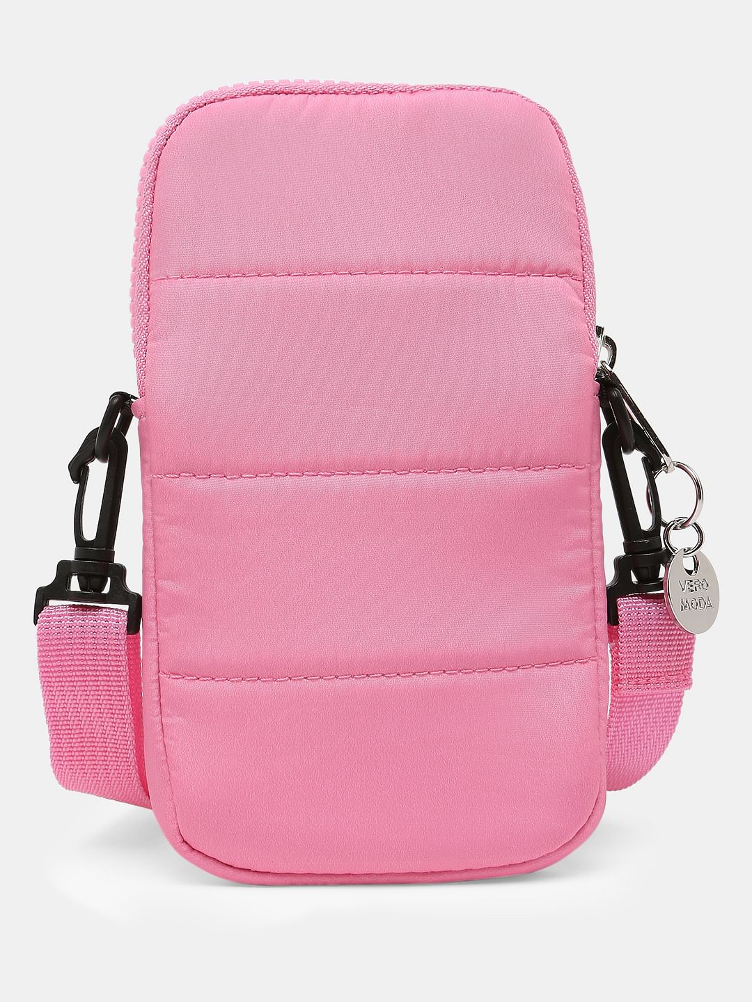 Pink Structured Sling Bag