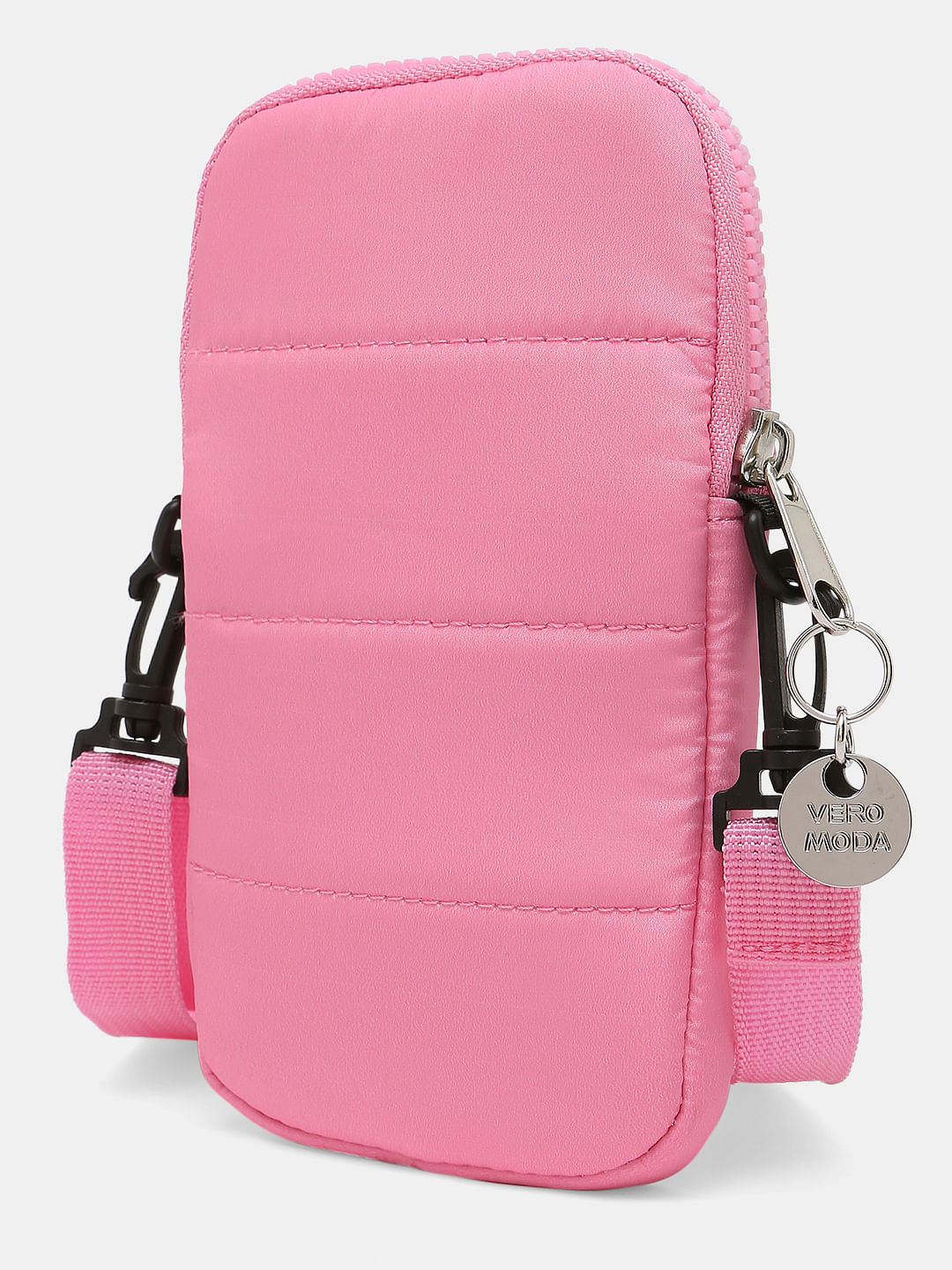 Pink Structured Sling Bag