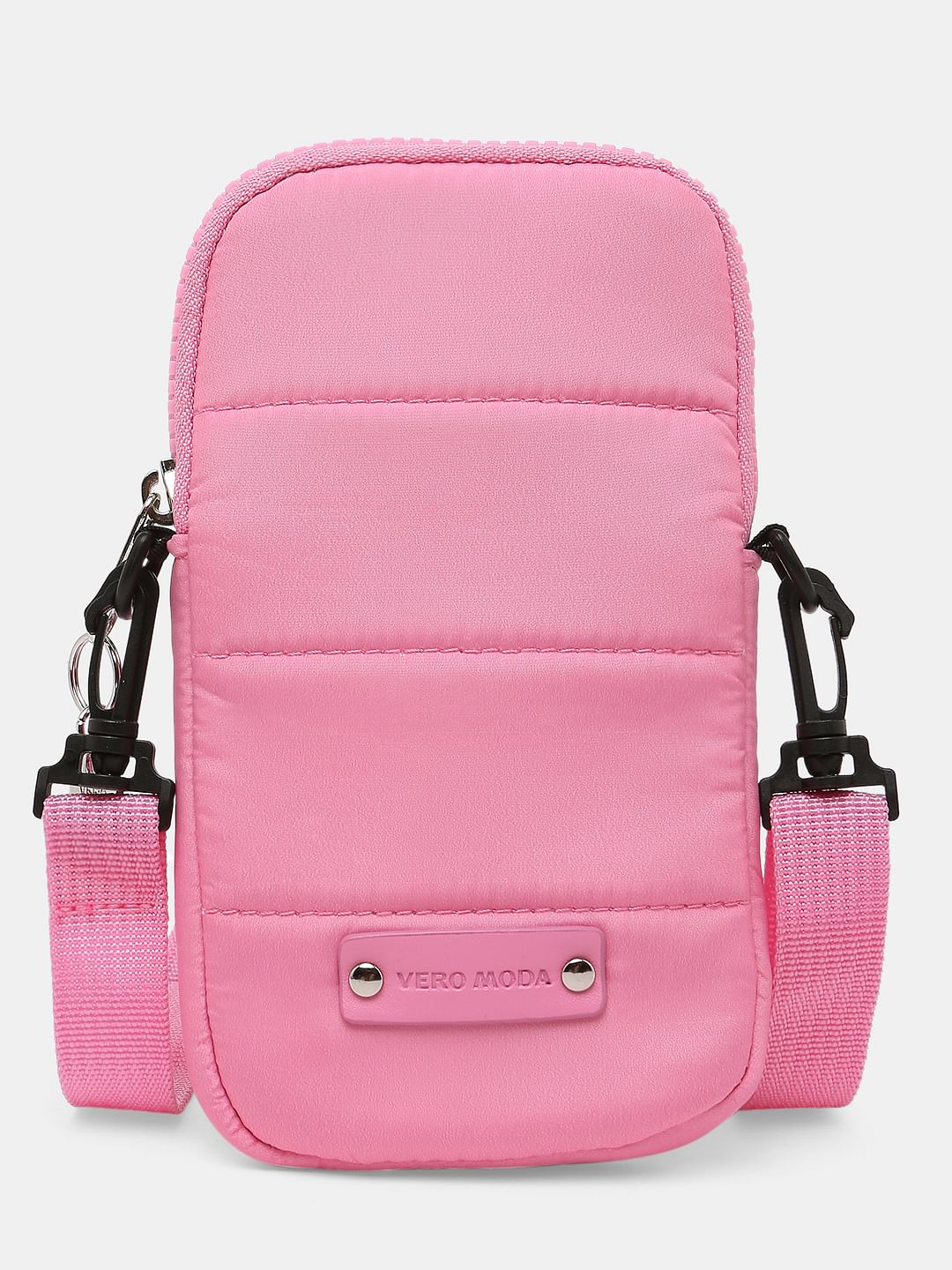 Pink Structured Sling Bag