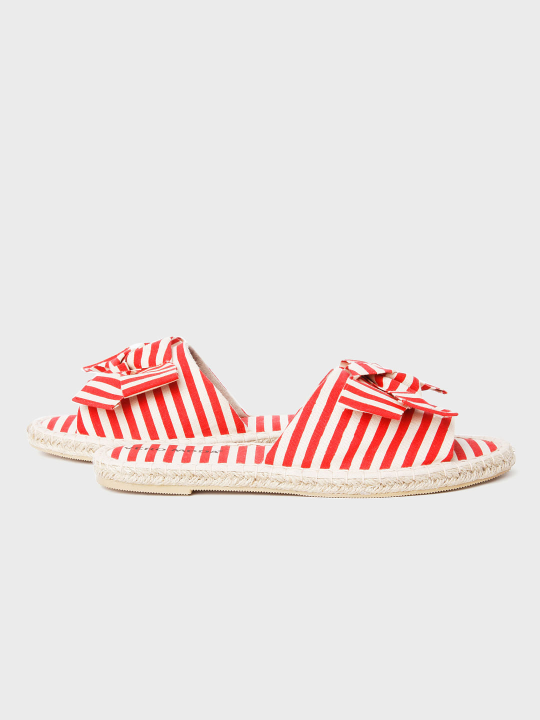 Red Striped Flats