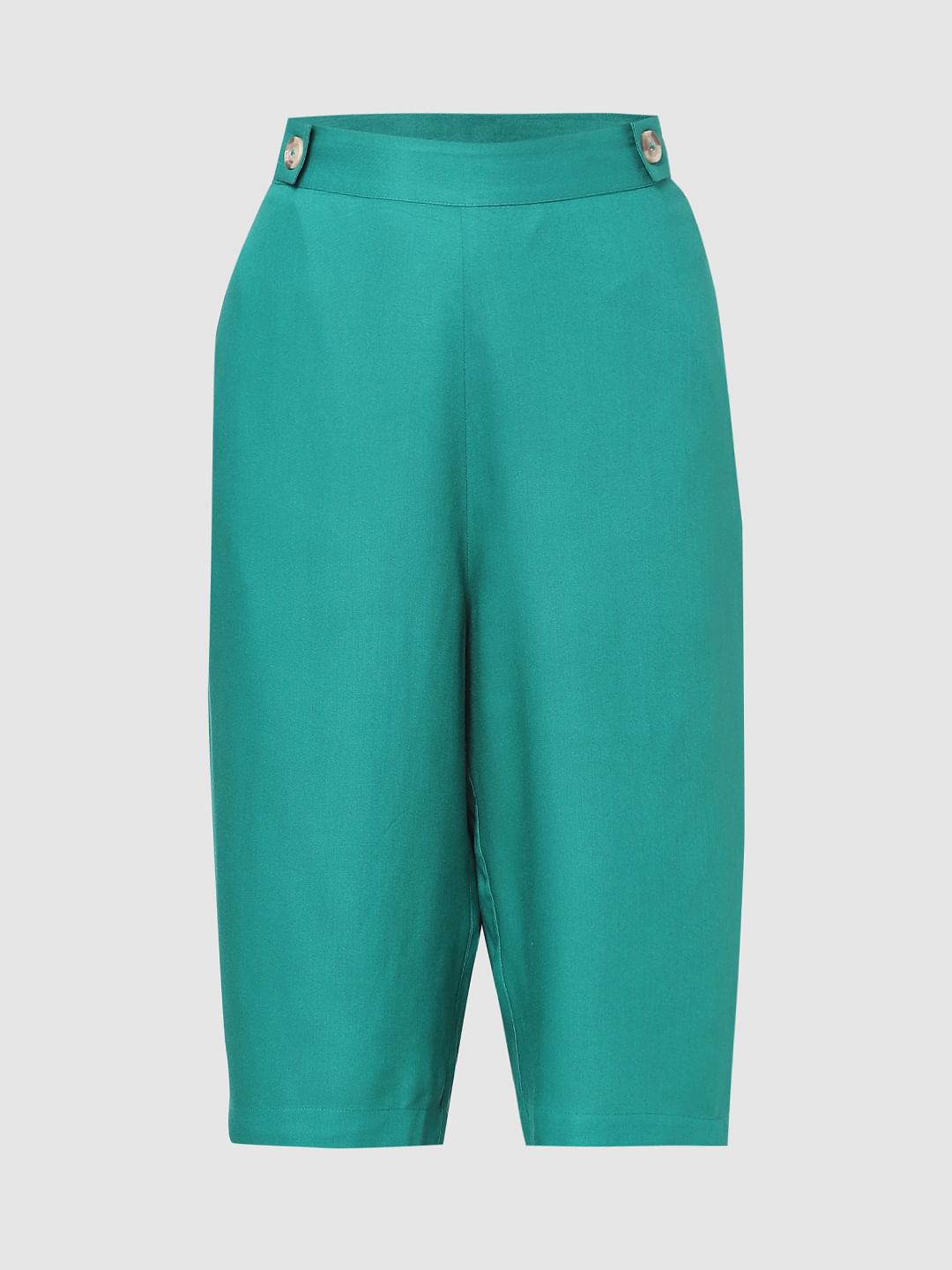 Green High Rise Pants